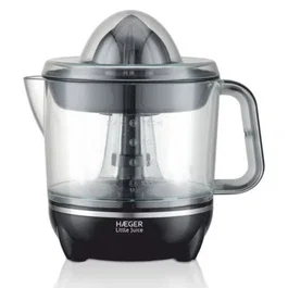 Haeger Little Juice Exprimidor con movimiento bidireccional, 2 conos, capacidad 0.7 litros